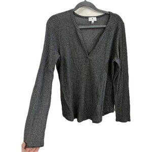 Socialite Women’s Waffle Knit Long- Sleeve Shirt